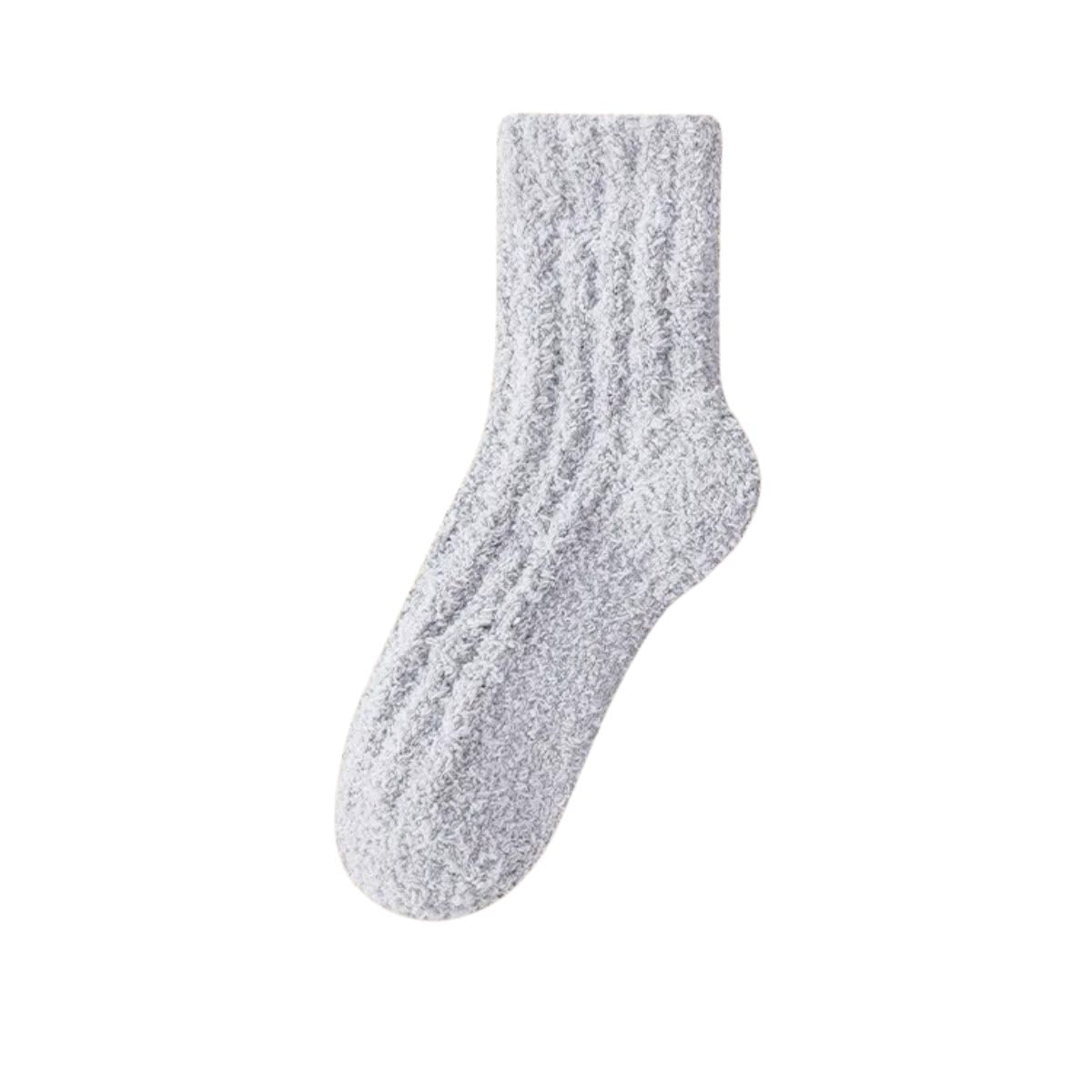 Schlafsocken in Unifarben - Hellblau - EU43-48 (US9-13) - image 19
