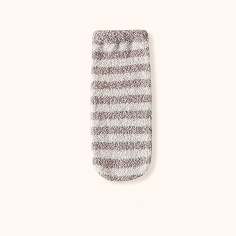 Schlafsocken mit breiten Streifen (3 Paar) - Kaffee - EU36-42 (US3-8,5) - image 15