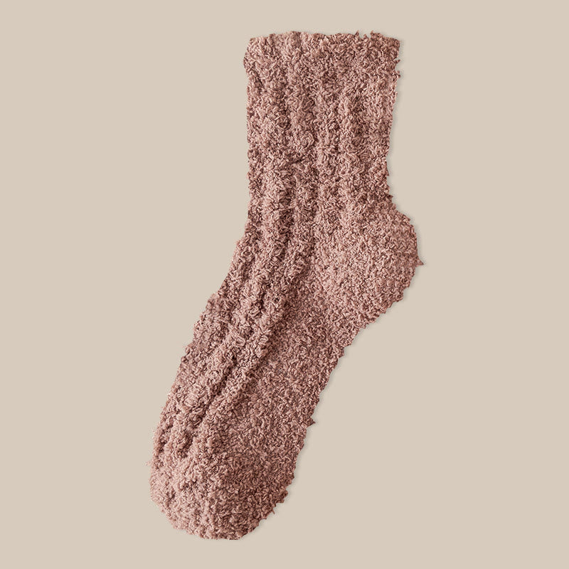 Winterschlafsocken aus Korallenfleece (7 Paar) - Braun - EU39-43 (US6-9) - image 17