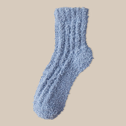 Winterschlafsocken aus Korallenfleece (7 Paar) - Blau - EU39-43 (US6-9) - image 21