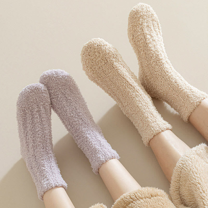 Winterschlafsocken aus Korallenfleece (7 Paar) - image 8