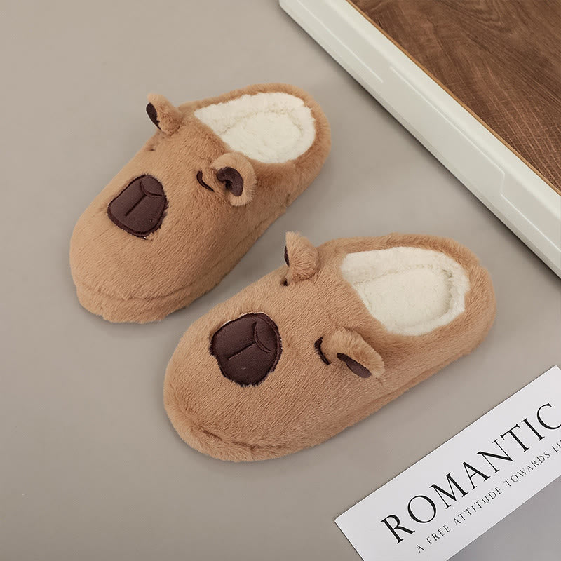 Plus Size Capybara Hausschuhe - Braun - EU44-45 (US10-11) - image 5