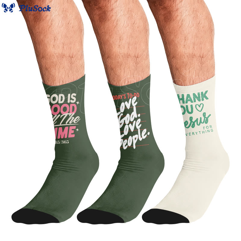 Danke Jesus Viertel Socken - image 0
