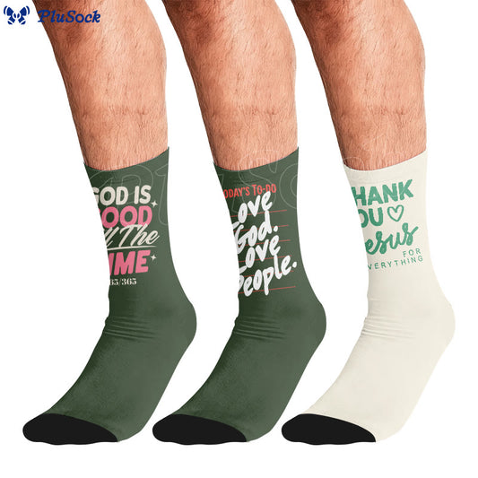 Danke Jesus Viertel Socken - image 0