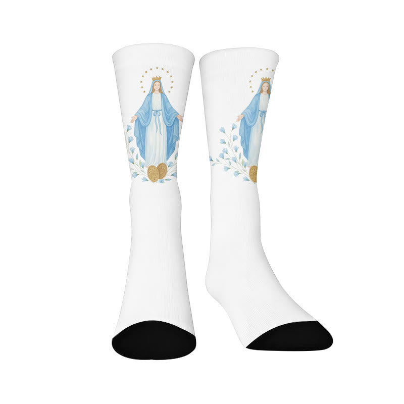 Jesus Viertel Socken - Weiß (1 Paar) - EU37-44 (US4-10) - image 9
