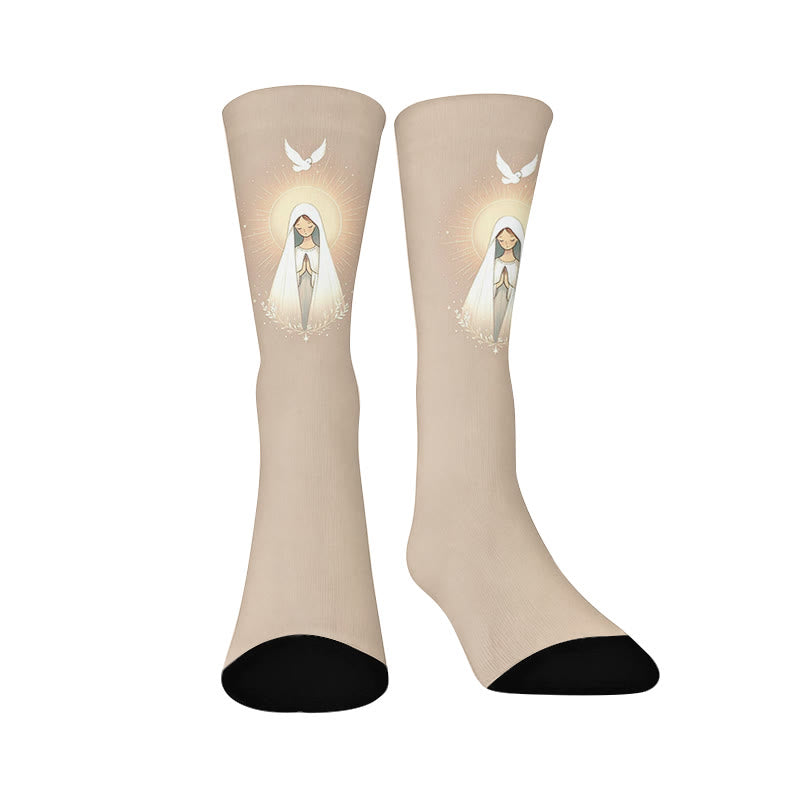 Jesus Viertel Socken - Khaki (1 Paar) - EU37-44 (US4-10) - image 10
