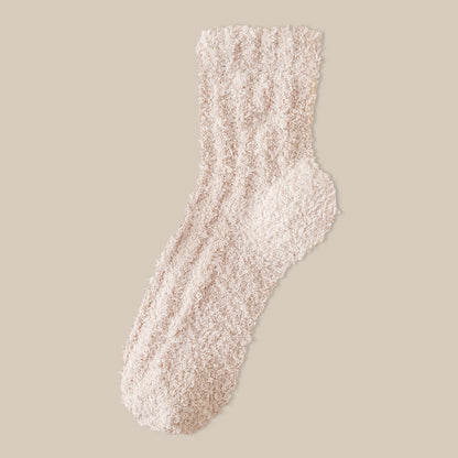 Winterschlafsocken aus Korallenfleece (7 Paar) - Kamel - EU39-43 (US6-9) - image 15