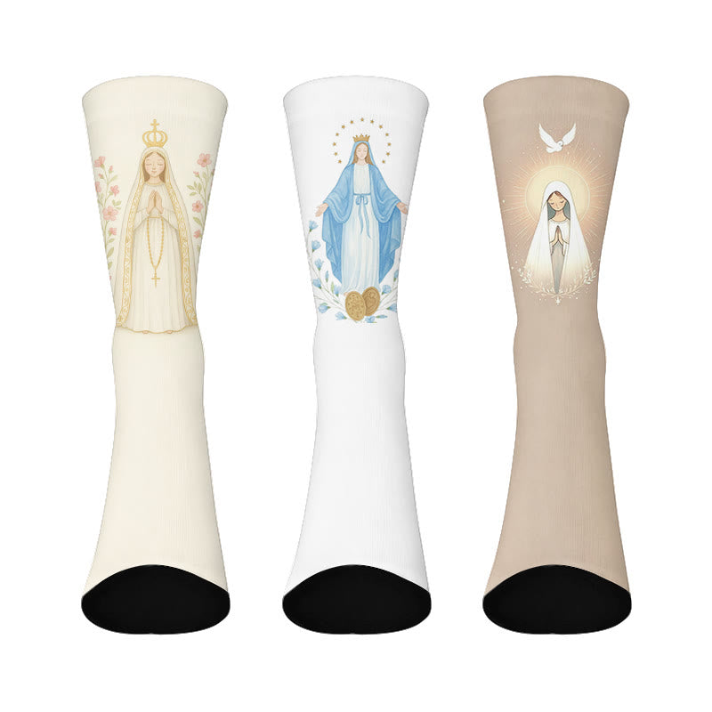 Jesus Viertel Socken - Mehrfarbig - EU37-44 (US4-10) - image 1