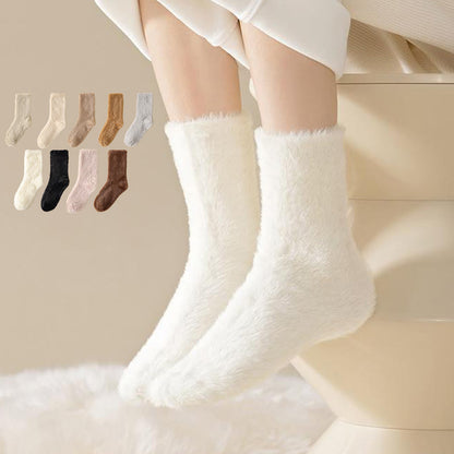Schlafsocken in Unifarben und vielseitigem Stil (3 Paar) - image 0