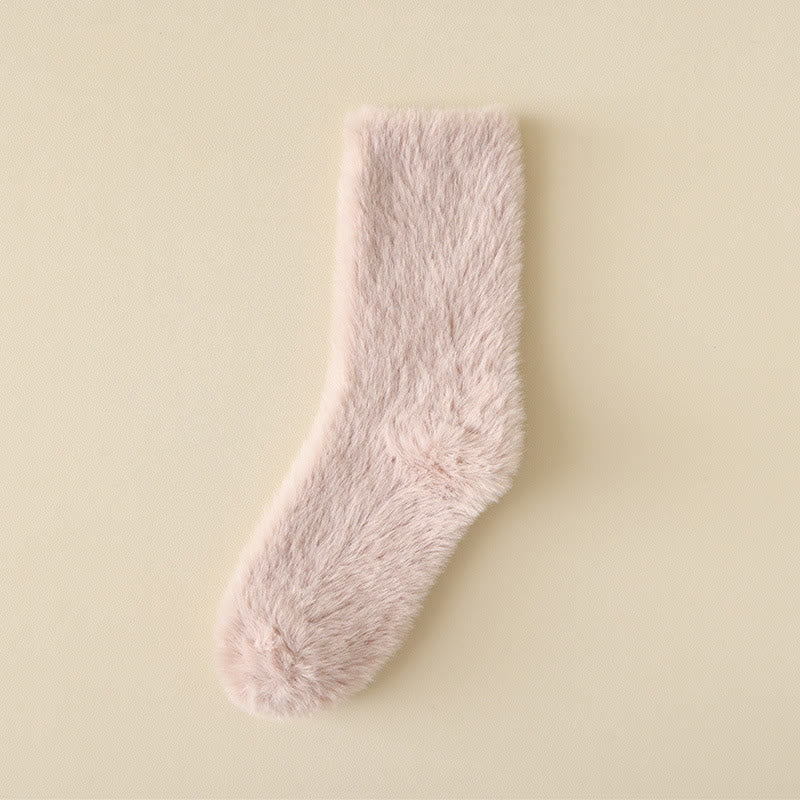Schlafsocken in Unifarben und vielseitigem Stil (3 Paar) - Rosa - EU36-43 (US3-9) - image 13