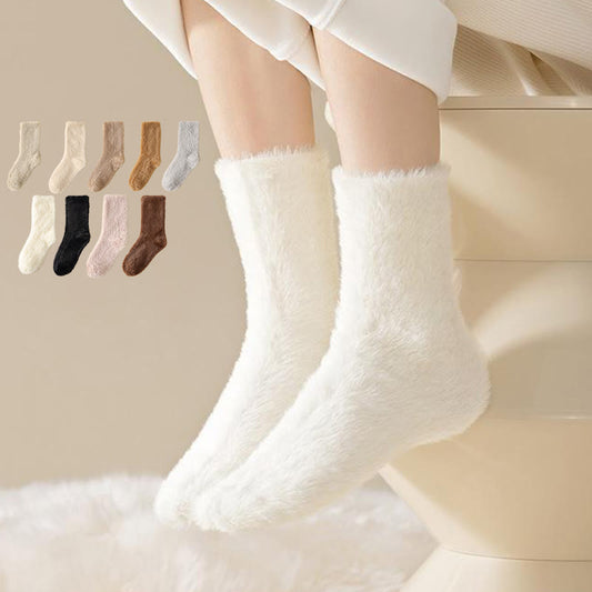 Schlafsocken in Unifarben und vielseitigem Stil (3 Paar) - image 0