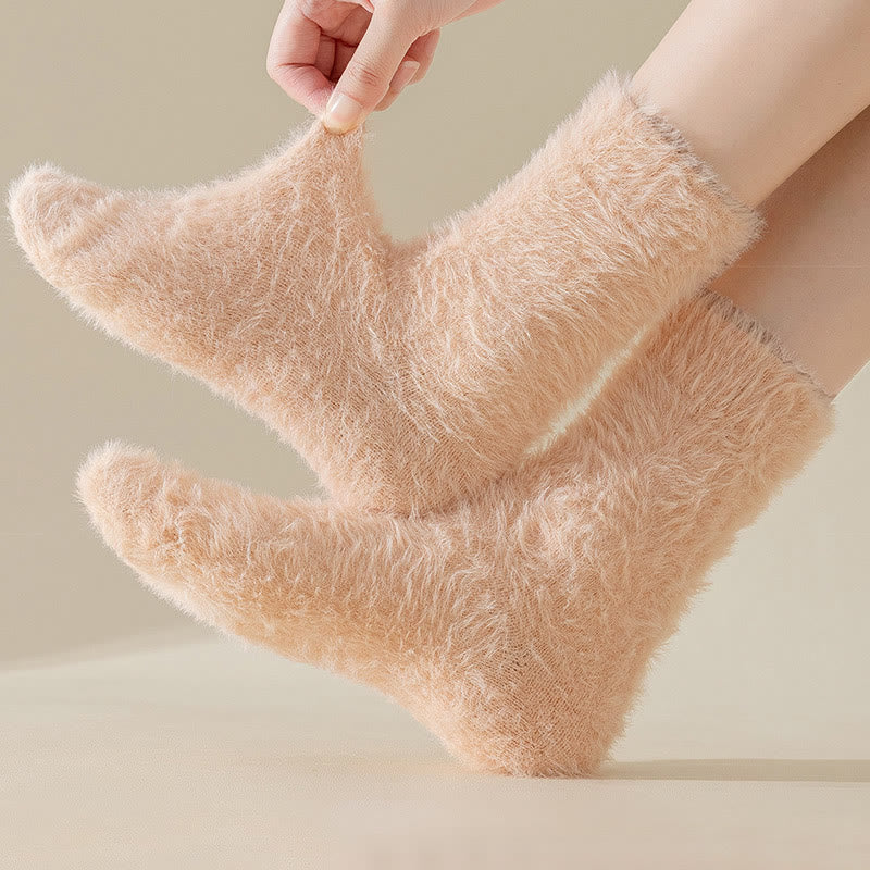 Schlafsocken in Unifarben und vielseitigem Stil (3 Paar) - image 9