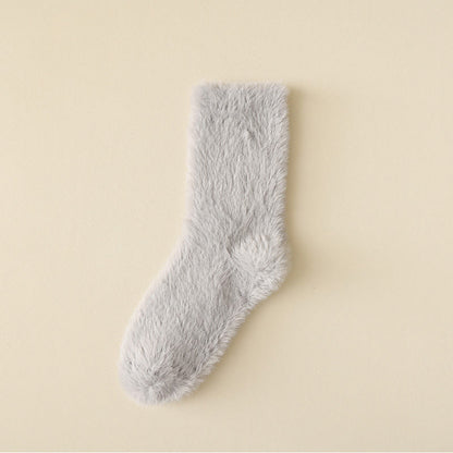 Schlafsocken in Unifarben und vielseitigem Stil (3 Paar) - Hellgrau - EU36-43 (US3-9) - image 19