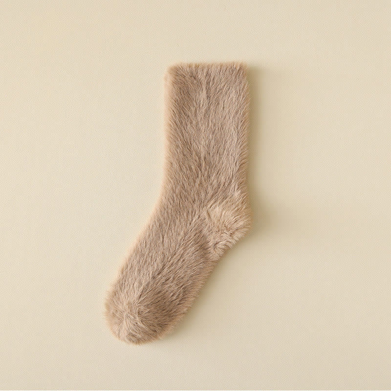 Schlafsocken in Unifarben und vielseitigem Stil (3 Paar) - Khaki - EU36-43 (US3-9) - image 12