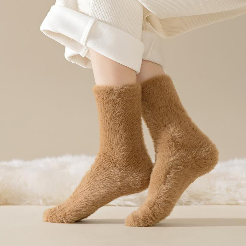 Schlafsocken in Unifarben und vielseitigem Stil (3 Paar) - image 4
