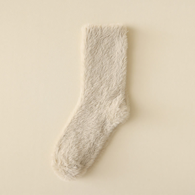 Schlafsocken in Unifarben und vielseitigem Stil (3 Paar) - Aprikose - EU36-43 (US3-9) - image 18