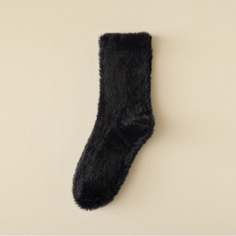 Schlafsocken in Unifarben und vielseitigem Stil (3 Paar) - Schwarz - EU36-43 (US3-9) - image 14