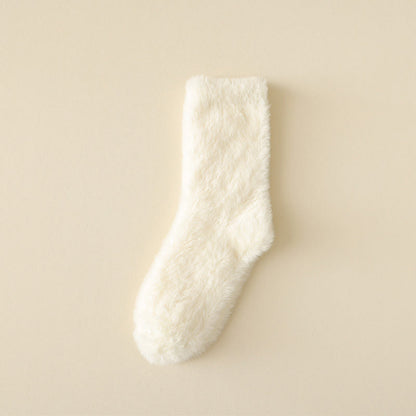 Schlafsocken in Unifarben und vielseitigem Stil (3 Paar) - Weiß - EU36-43 (US3-9) - image 11