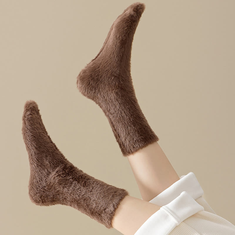 Schlafsocken in Unifarben und vielseitigem Stil (3 Paar) - image 6