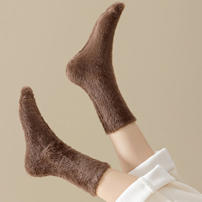 Schlafsocken in Unifarben und vielseitigem Stil (3 Paar) - image 6
