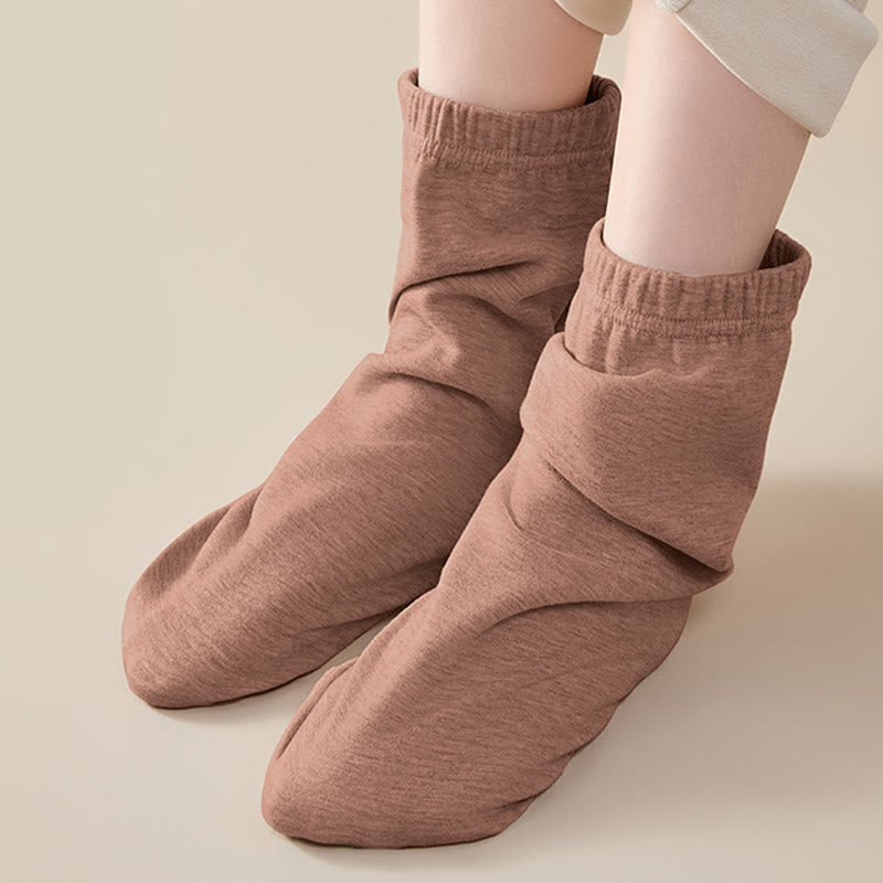 Hautfreundliche, verstärkte Schlafsocken - Kaffee - EU36-44 (US3-10) - image 7
