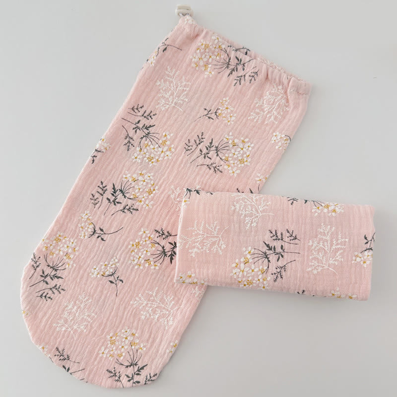 Verstellbare, hautfreundliche Schlafsocken aus Baumwolle - Hellrosa - L - image 6