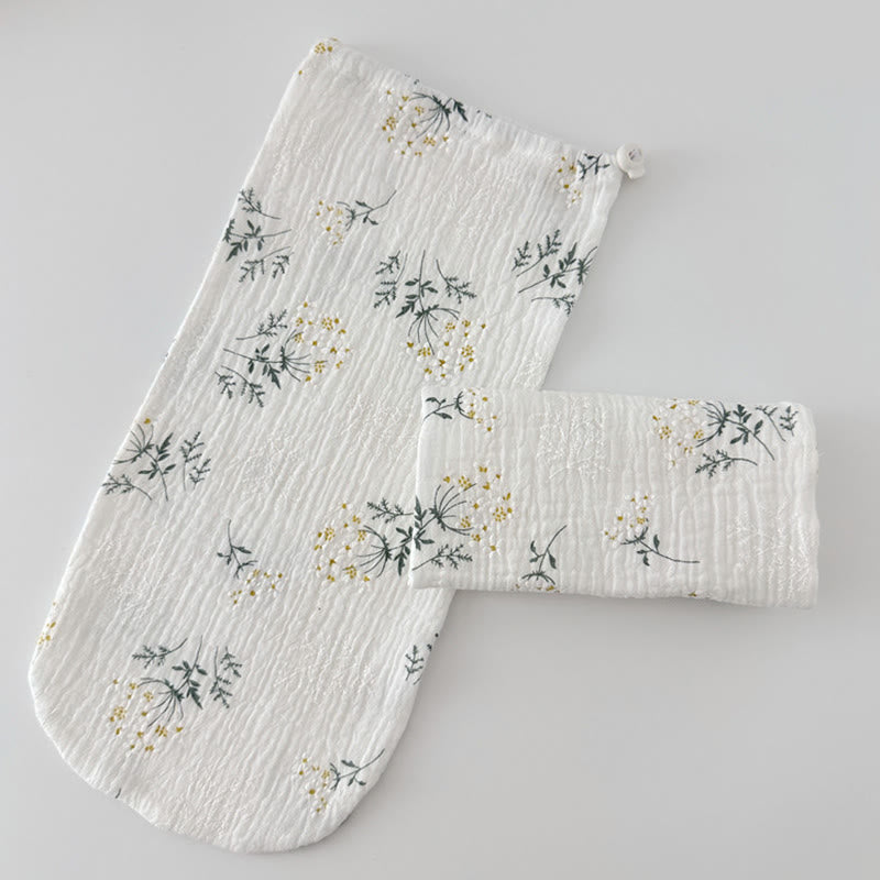 Verstellbare, hautfreundliche Schlafsocken aus Baumwolle - Blume - L - image 3