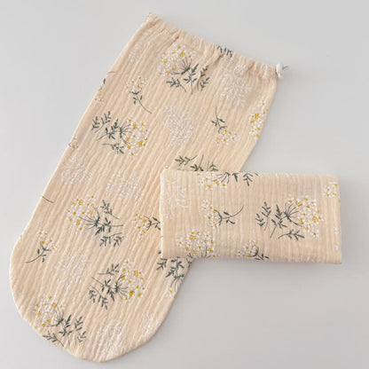 Verstellbare, hautfreundliche Schlafsocken aus Baumwolle - Aprikose - L - image 4