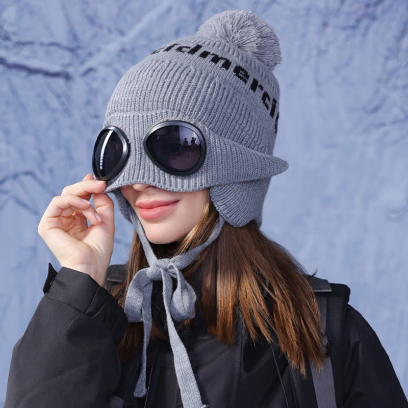 Winddichte, warme Mütze mit Skibrille - image 1