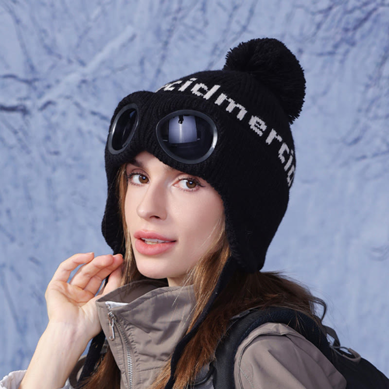 Winddichte, warme Mütze mit Skibrille - image 4