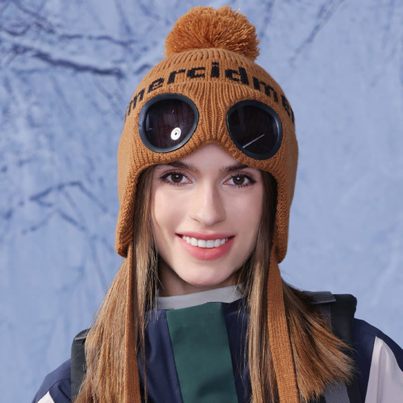Winddichte, warme Mütze mit Skibrille - image 8