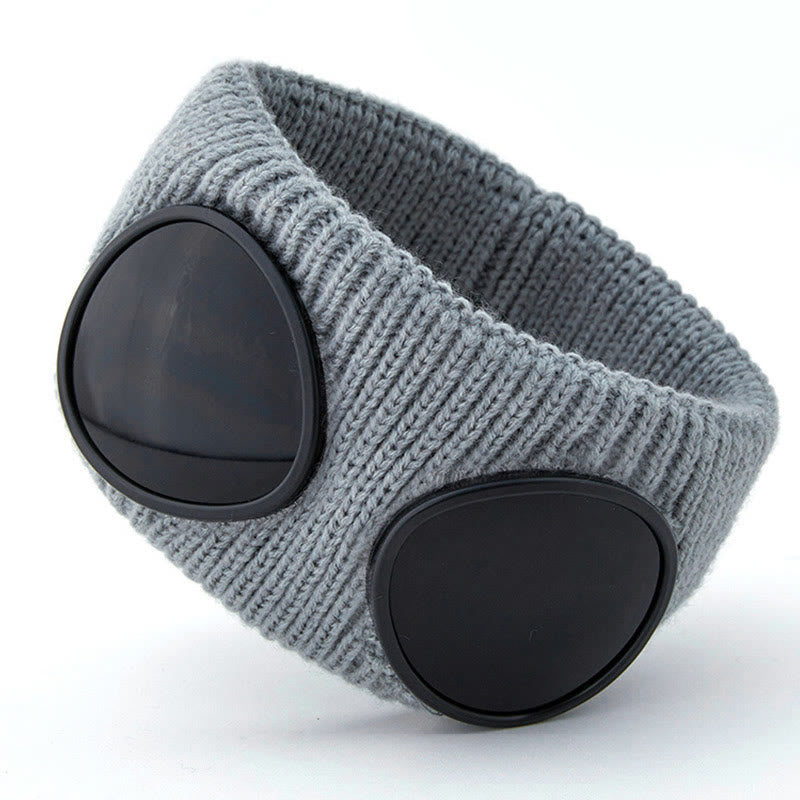 Einfarbiges Stirnband mit Schutzbrille - Grau - Einheitsgröße - image 10