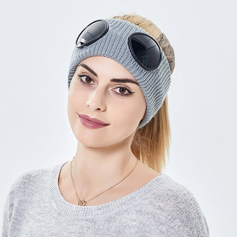 Einfarbiges Stirnband mit Schutzbrille - image 1