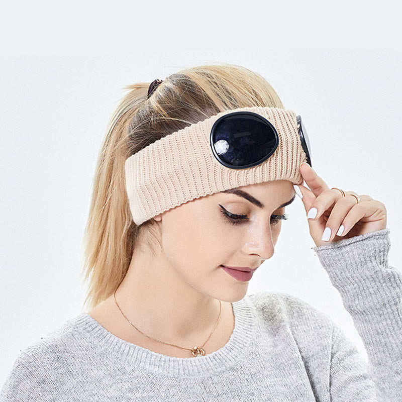 Einfarbiges Stirnband mit Schutzbrille - image 6
