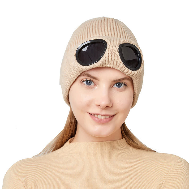 Warmhaltende Mütze mit Schutzbrille - image 4