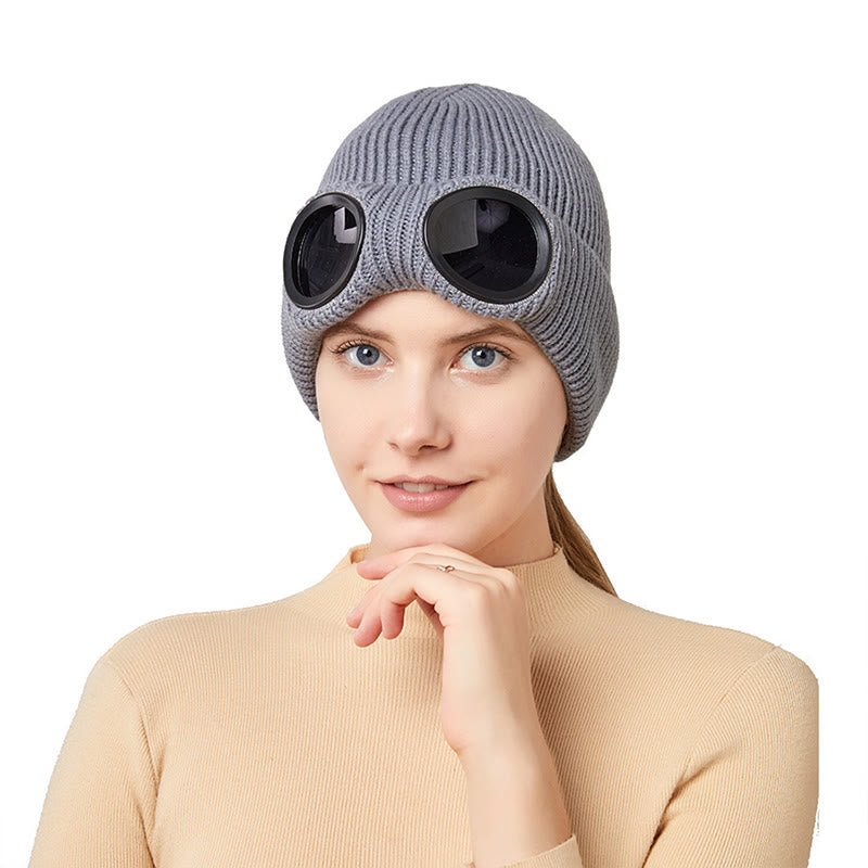 Warmhaltende Mütze mit Schutzbrille - image 6