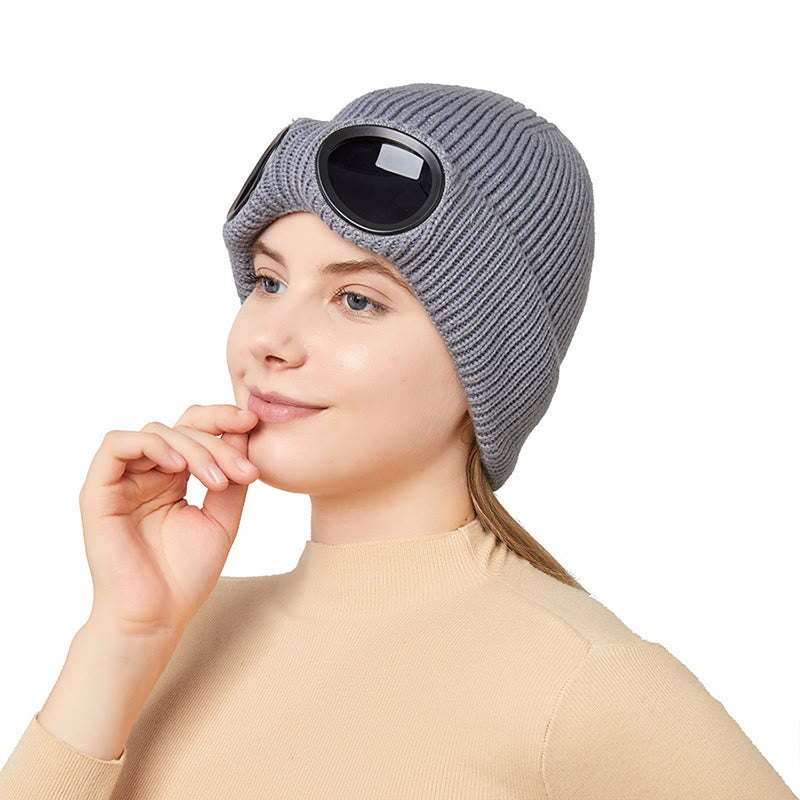 Warmhaltende Mütze mit Schutzbrille - image 7