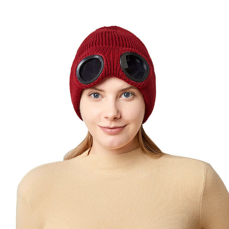 Warmhaltende Mütze mit Schutzbrille - image 8
