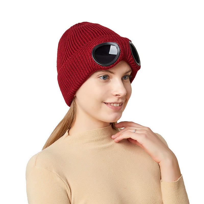Warmhaltende Mütze mit Schutzbrille - image 9