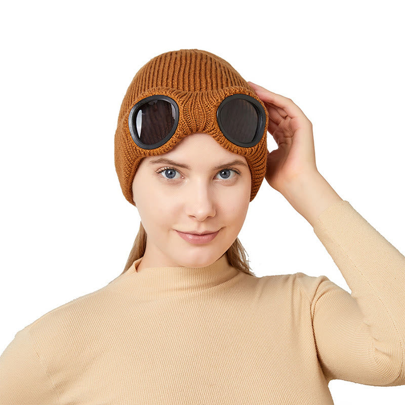 Warmhaltende Mütze mit Schutzbrille - image 3