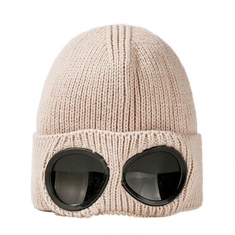 Warmhaltende Mütze mit Schutzbrille - Aprikose - Einheitsgröße - image 13