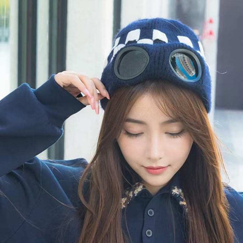 Grid Soft Beanie mit Schutzbrille - image 9