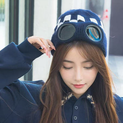 Grid Soft Beanie mit Schutzbrille - image 9