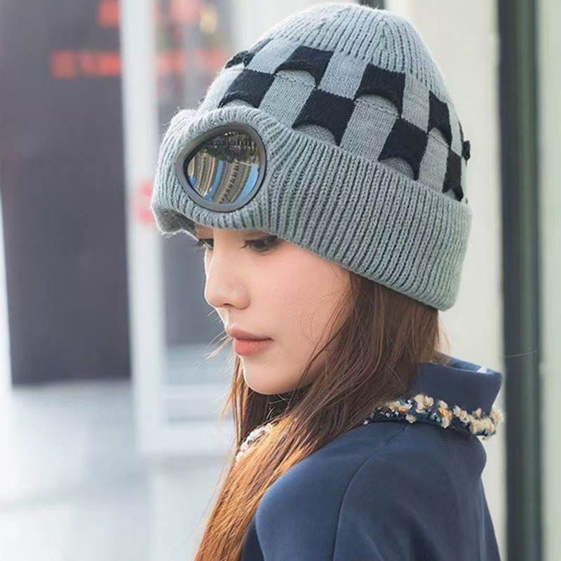 Grid Soft Beanie mit Schutzbrille - image 2