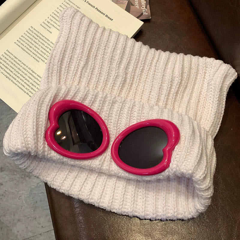 Auffällig designte Mütze mit Schutzbrille - Beige - Einheitsgröße - image 9