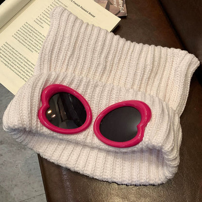 Auffällig designte Mütze mit Schutzbrille - Beige - Einheitsgröße - image 9