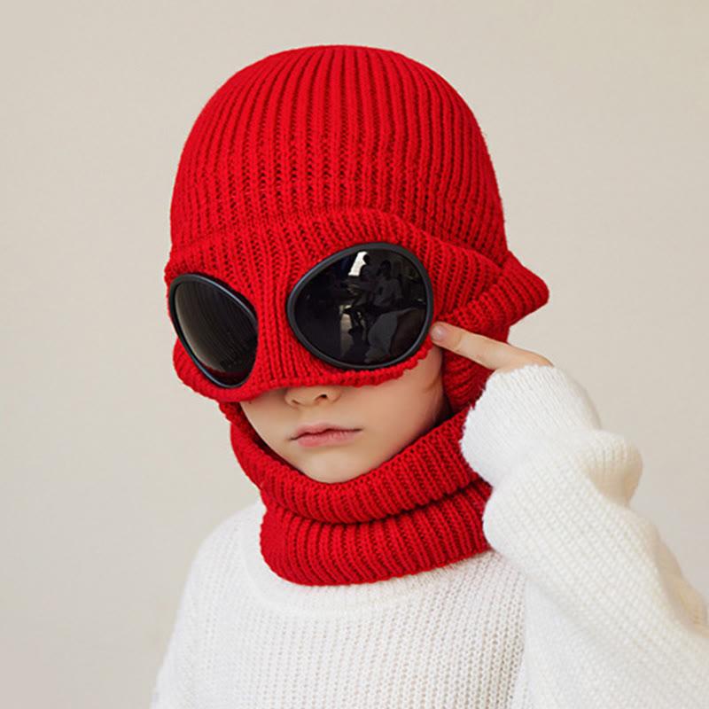Unisex-Schalmütze mit Schutzbrille - image 4