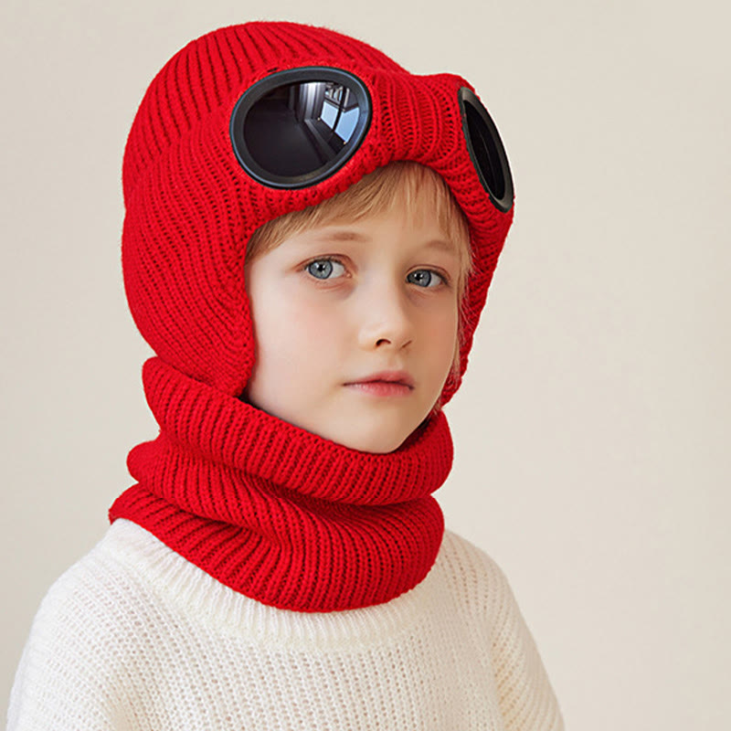 Unisex-Schalmütze mit Schutzbrille - image 3