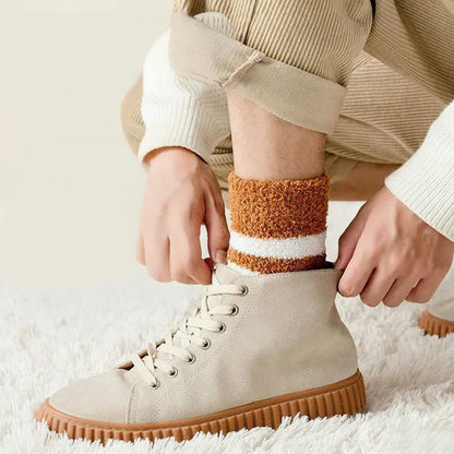 Weiche, breit gestreifte Viertelsocken (5 Paar) - image 12