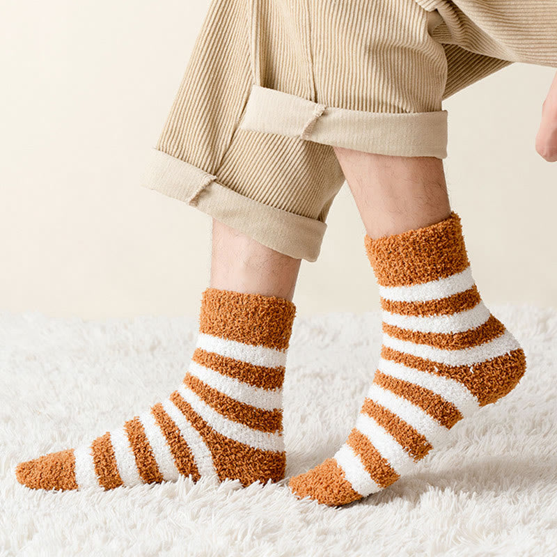 Weiche, breit gestreifte Viertelsocken (5 Paar) - image 3